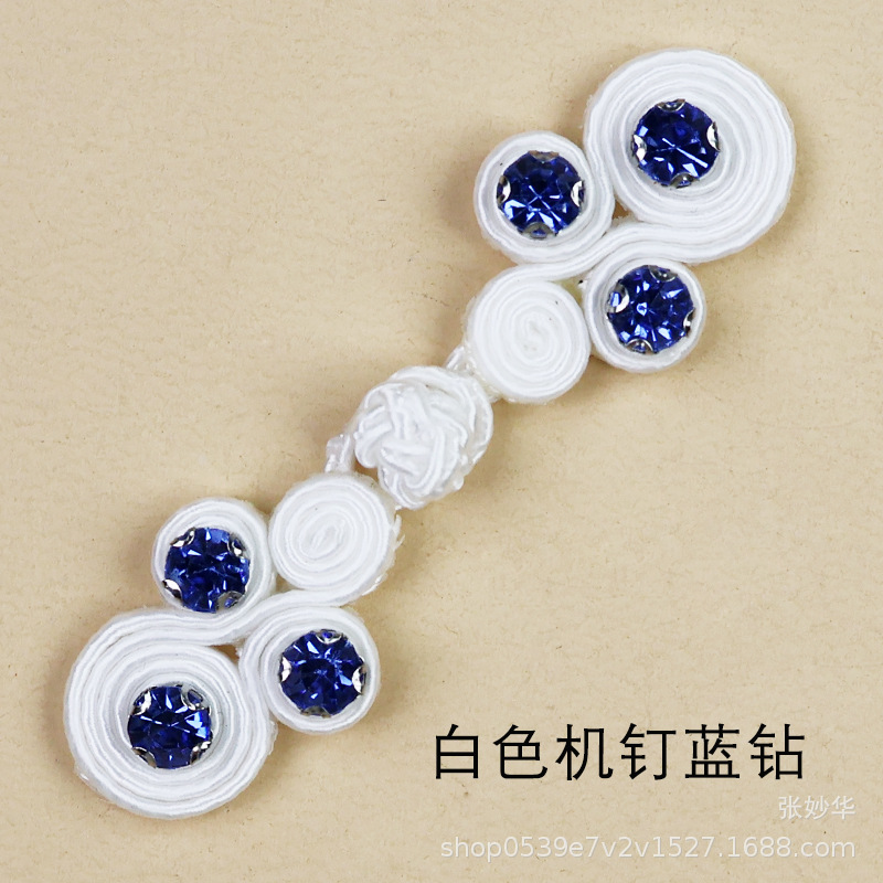 Miaoyi teje a mano cuatro turbinas de diamantes de color clavos hanfu cheongsam vestidos de botones fabricantes de venta directa Guofeng botones