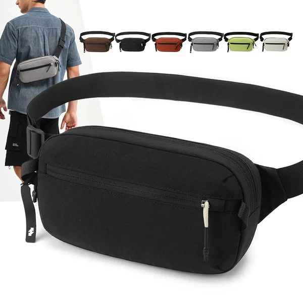 WEPOWER's new casual unisex portable lightweight crossbody bag, commuter waist bag, outdoor travel chest bag
