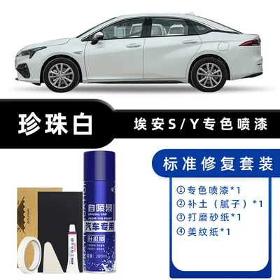 Aion S/Y Self-Painting Pearl White Holographic Silver S Yplus Car Supplies Car Paint Scratch Repair Touch-Up Pen (Avtomobil boya qələmləri) - color-classification-pearl-white-standard-repair-send-soil-simple-tools