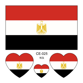 Colección completa de banderas nacionales Spot Juegos del Día Nacional Pegatinas de bandera de amor Pegatinas de tatuajes Pegatinas faciales impermeables para hombres y mujeres Pegatinas de actividad