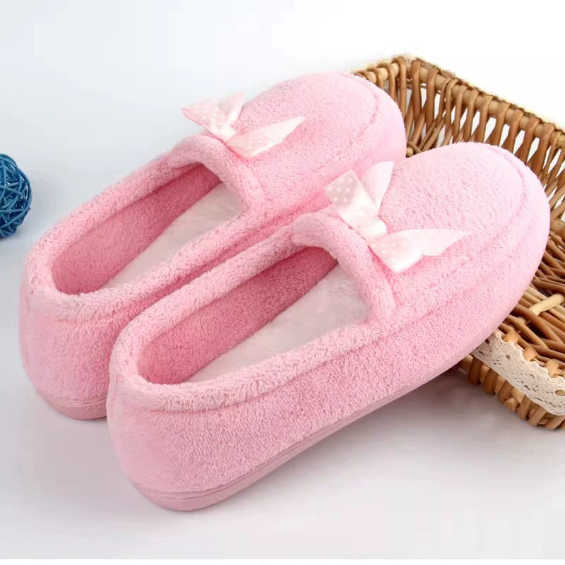 Внешняя торговля, трансграничная оптовая продажа, домашняя хлопковая обувь, осенне-зимние женские теплые меховые тапочки, нескользящие хлопковые тапочки на мягкой подошве