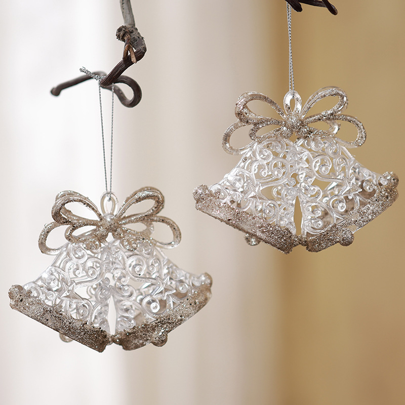 Buscando madera, árbol de Navidad transfronterizo, colgante de acrílico, campana, carruaje de calabaza, carrusel, colgante decorativo de bailarina