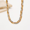 Woven classic fashionable necklace, trend of season, simple and elegant design, light luxury style