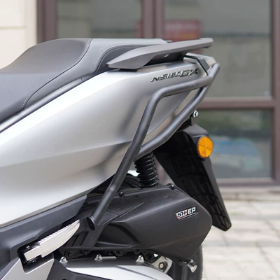 Suitable for Honda NS150GX one-stop motorcycle bumper bumper bumper anti-fall anti-collision exhaust bar (Motorcycle bumper) - black-rear-bumper