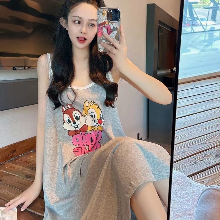 Cartoon Grey Cat Cute Short sleeved 2023 Spring and Autumn Season New Internet Celebrity Instagram New Pajamas Women's Home Furnishings