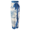 Blue gauze skirt