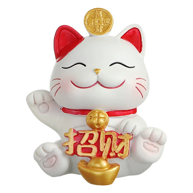 Фигурка счастливого кота, декор для дома, украшение для гостиной, креативный подарок на новоселье, подарок на открытие, украшение для рабочего стола в китайском стиле