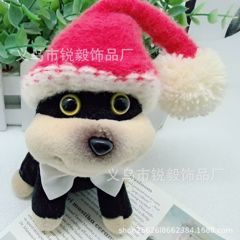 約15×8cm 人形帽子 ニット耳帽子 蜂犬人形 着せ替え服アクセサリー|undefined