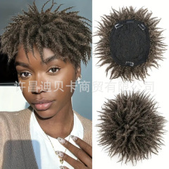 許昌の新型アフリカ巻きかつらの短いハリネズミ毛虫の汚いお下げの髪のブロックDreadlocks toupee wi