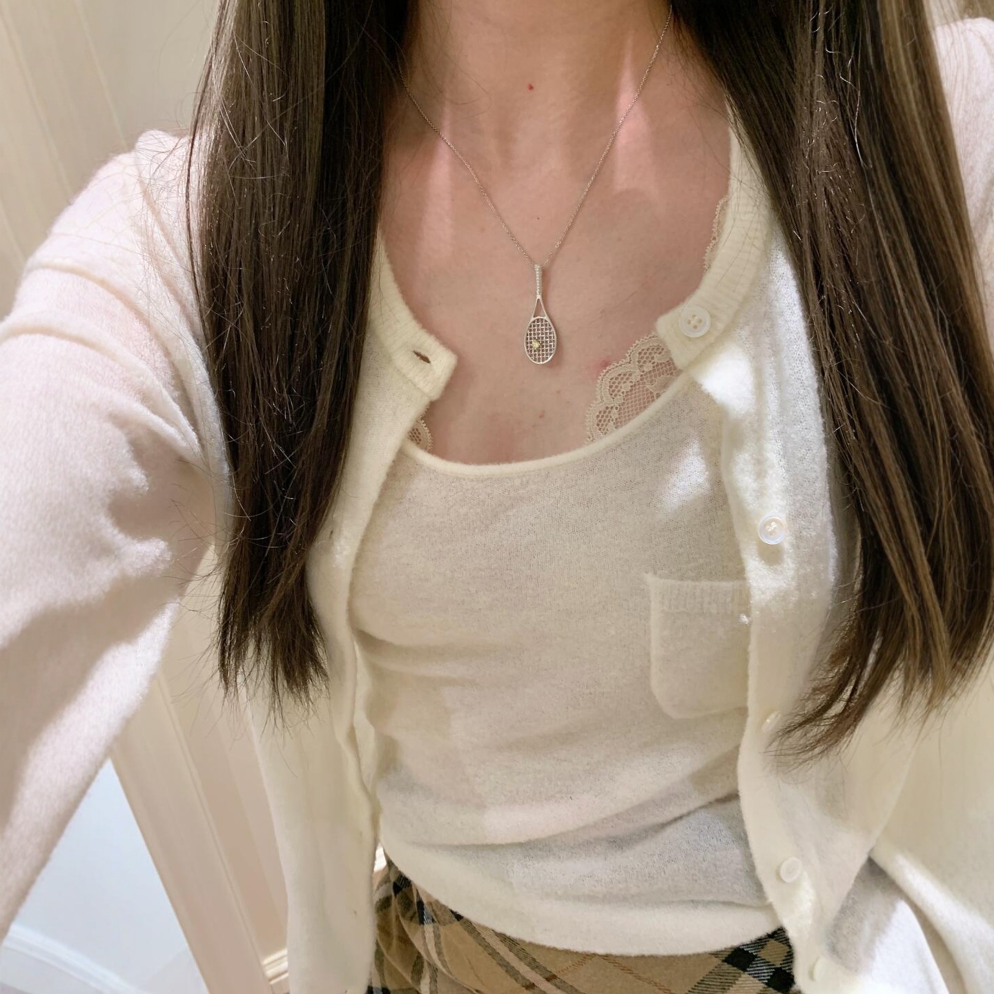 Collana a forma di racchetta da tennis per uomo e donna_voghion.com