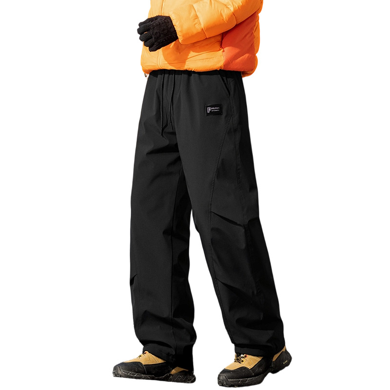Pantalones casuales de grafeno pesado de invierno para hombre al aire libre pantalones de algodón de herramienta para hombre calentamiento tres pantalones de esquí para hombre