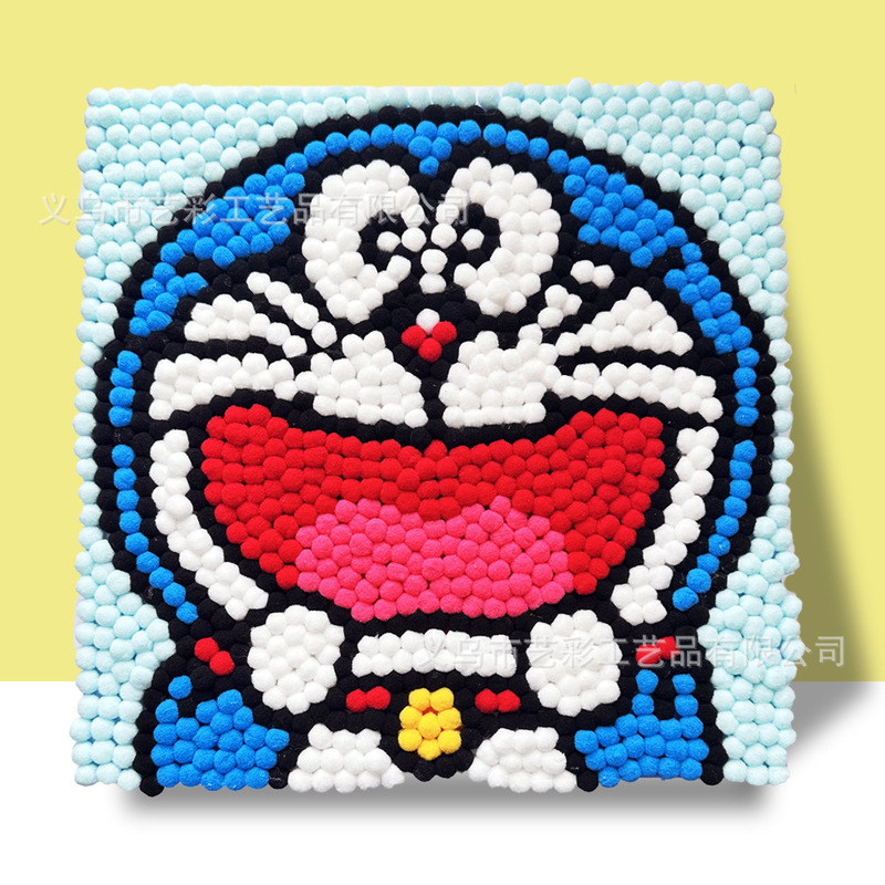 インターネット有名人の同じスタイルの子供用毛玉絵画 DIY 手作りクリエイティブ絵画 30*30 生産材料露店ホット販売子供のおもちゃ|undefined
