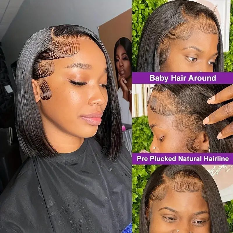 2024 Lace Bob Wig Set, Popular on Independent Websites, Front Lace Short Hair Bobo Wig Set, in Stock for Dropshipping
