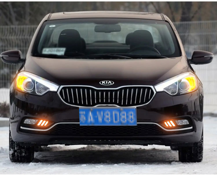 Suitable for 13-16 Kia K3 Daytime Running Lights Kia K3 Special Front Fog Lamp Modified Led Daytime Running Lights
