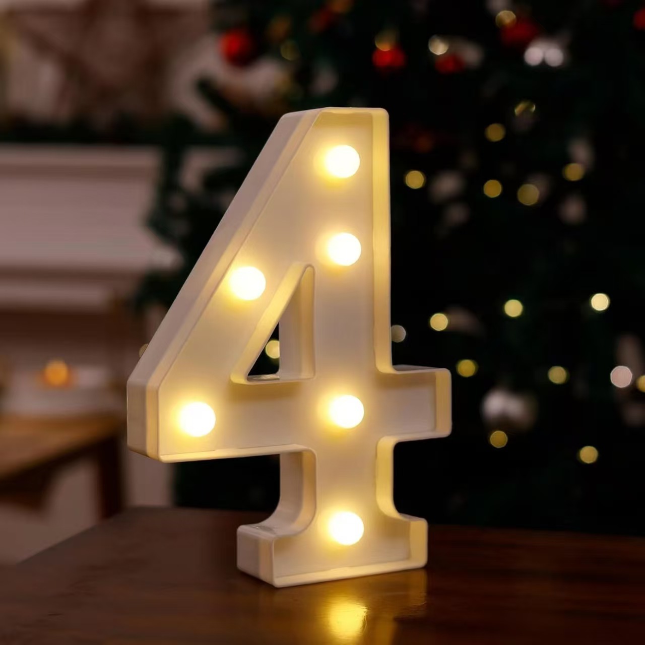 Lámpara LED de Letras y Números de PVC Decorativa para Fiestas y Bodas image 32