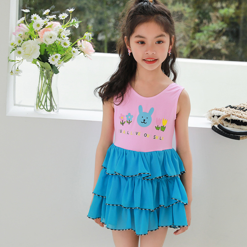 [Liquidación especial] Traje de baño para niños Traje de baño para niñas de una pieza para niñas Traje de baño de moda con falda de princesa