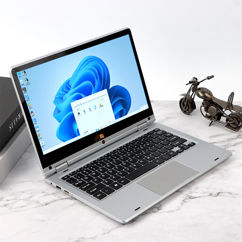 Laptop wholesale N4020 all-round rotating touch screen 11.6-inch lightweight portable business office
