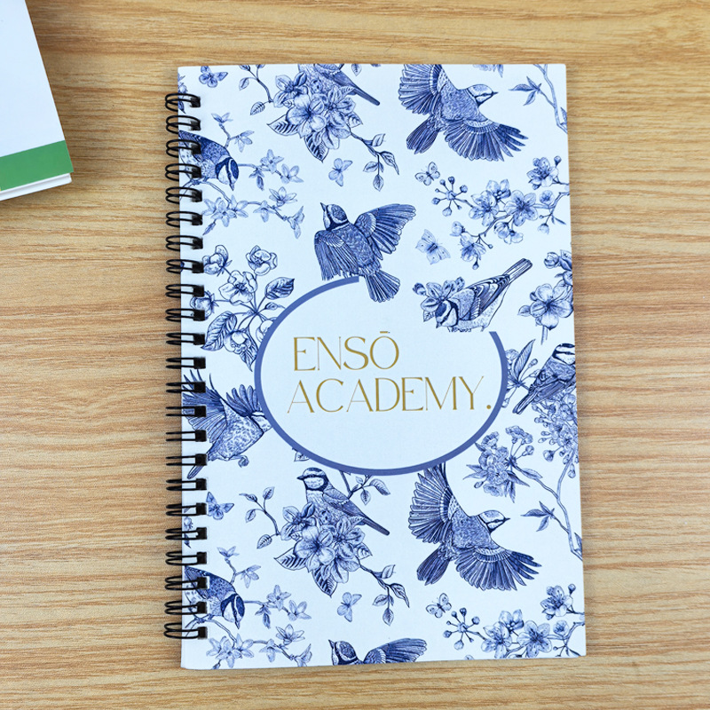 Fábrica directa doble círculo encuadernador para dibujar logotipo impreso de portada personalizado notas de oficina de estudiantes