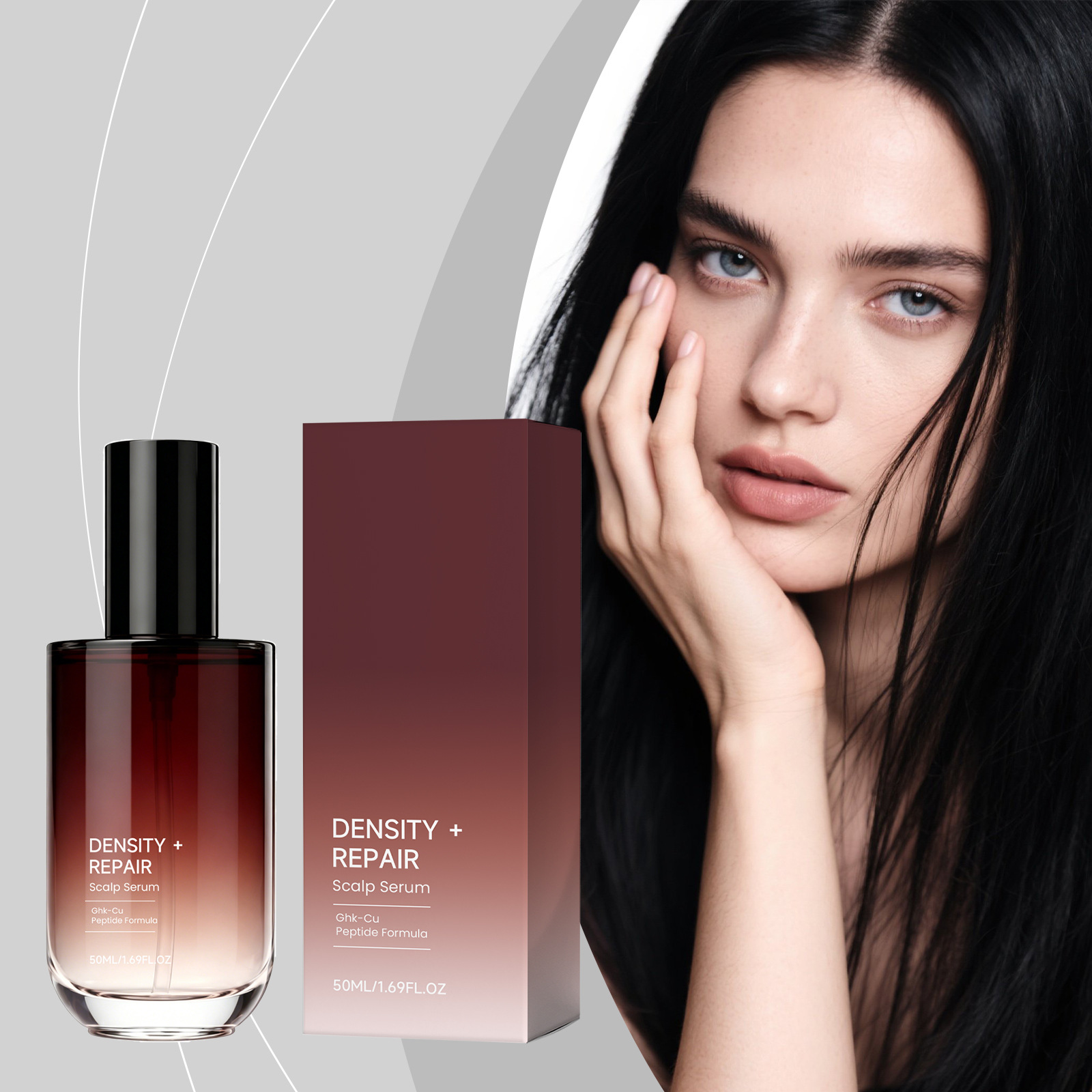 Cross-Border Bestseller: Volumizing Hair Care Serum, Moisturizing and Non-Greasy Scalp Massage Serum for Dry Hair