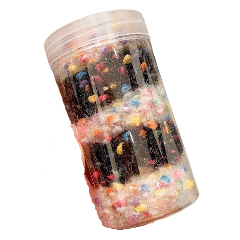 Banda de pelo para niños corbata de pelo colorida de niña cuerda de pelo de felpa bebé de alta elasticidad no duele cuerda de pelo accesorios para el cabello para niñas