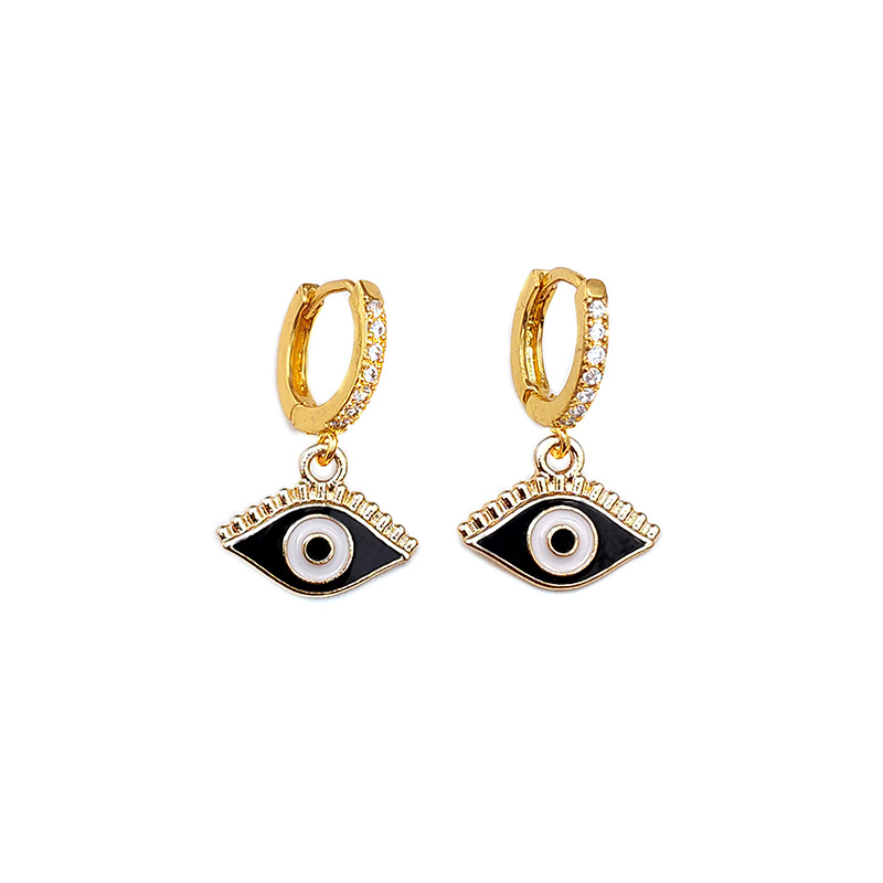 New Style Devil's Eye Pendant Earrings Wholesale Nihaojewelry display picture 6