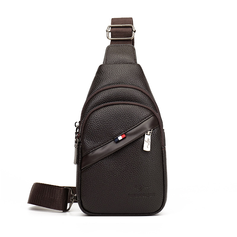 Bolso de hombre Bolso de pecho para hombre Bolso de mensajero de sentido avanzado Bolso de pecho Bolso de hombro para hombre Marca de moda Bolso de cuero para hombre Mochila para hombre