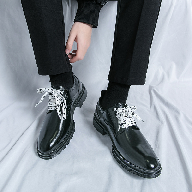 Transfronterizos 46 zapatos de cuero de hombre primavera y otoño 2024 correa de negocios vestido de novio zapatos de boda