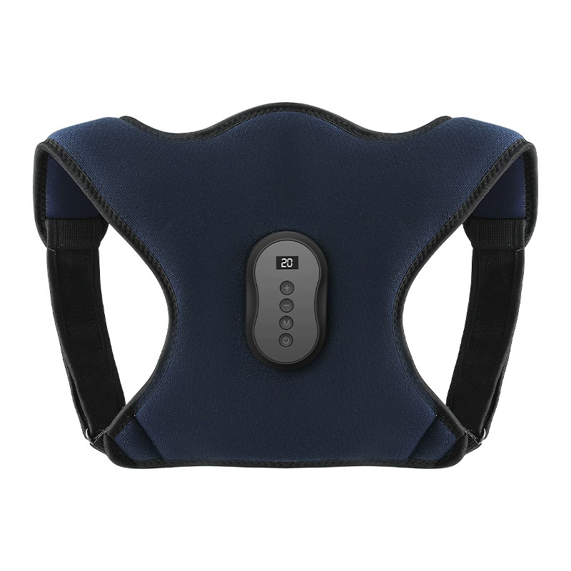 Back massager posture corrector, warming compress, wireless remote option, universal fit