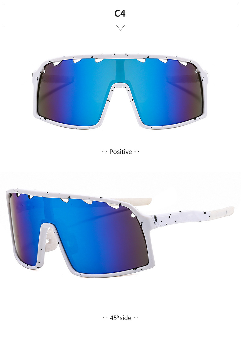 Streetwear Geometric Pc Square Full Frame Sports Sunglasses display picture 1