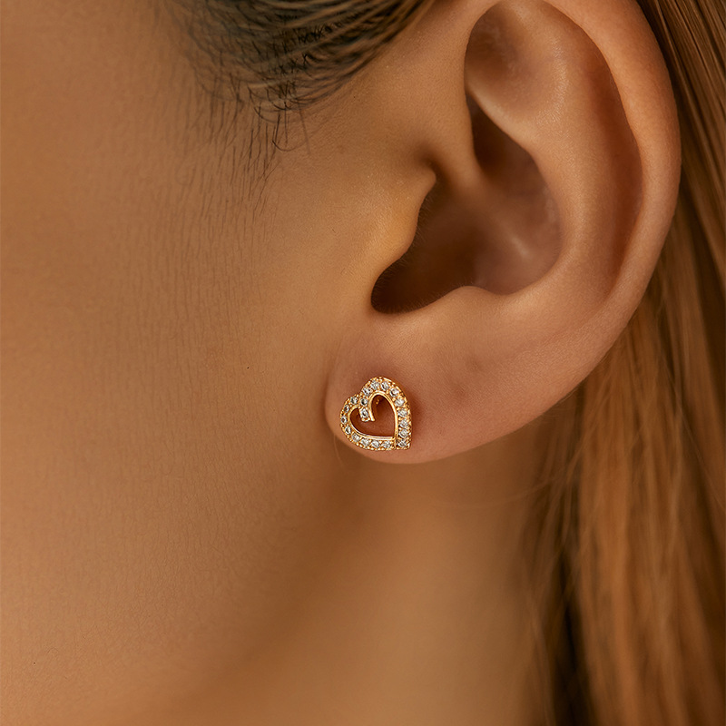 3g Weight Copper Ear Needle Material Drop Earrings Classification 1 Pair Quantity Holiday, Daily Occasion Copper Material Heart Shape Pattern Women's Gender Plating Design Casual, Elegant Style 1 Pair Casual Elegant Heart Shape Plating Copper Drop Earrings 22