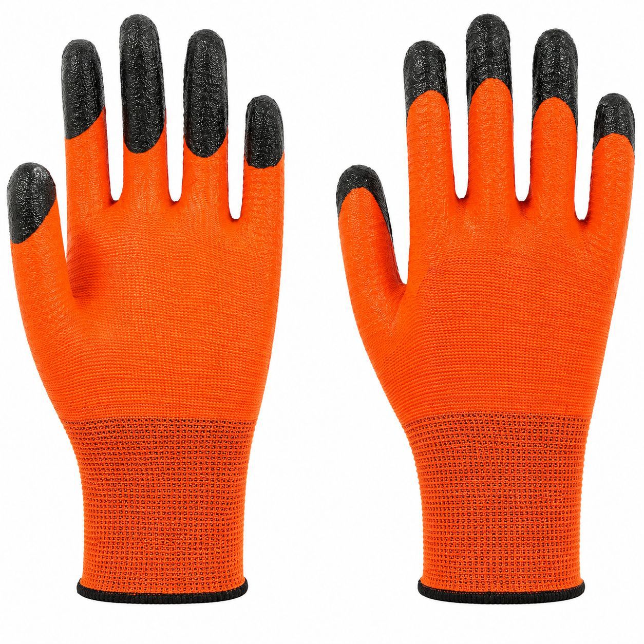 Guantes de nitrilo de nylon resistentes al aceite y resistentes al desgaste guantes de protección laboral respirantes pegamento engrosado guantes Dingqing al por mayor