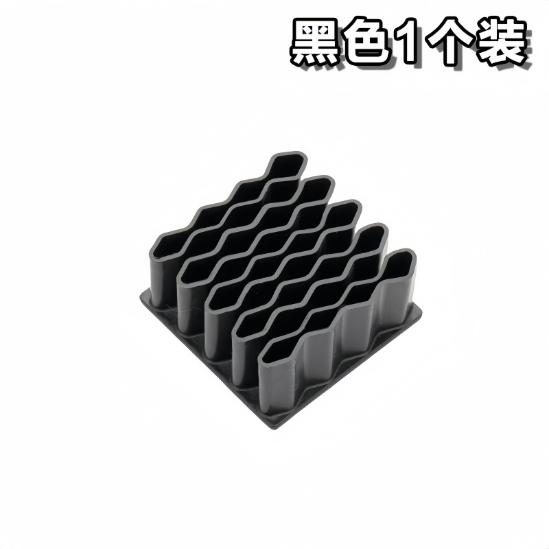 Ungüento de almacenamiento de silicona estante de almacenamiento de bolígrafo ondulado estante de bolígrafo de ceja maquillaje de cuidado de la piel ungüento de escritorio marco de almacenamiento vertical