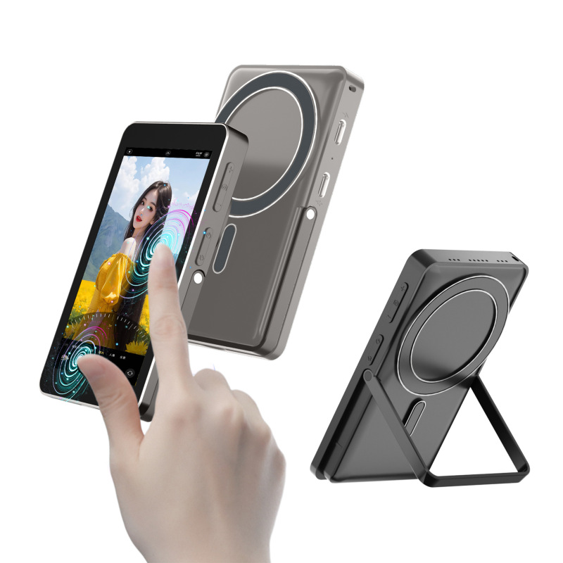 タッチ式スマホ自撮りスクリーン投影器、アルミ合金製、スタンド付き、音声投影、ネットセレブ配信撮影用神器|undefined