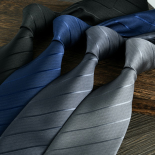 Tie Men's Formal Business Monochrome Stripesd Plain Burgundy 2025 Summer New Large Quantity Ready-Made Hand-Made 8C