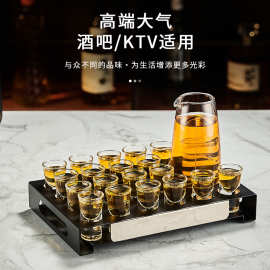 不锈钢子弹杯架KTV酒吧酒杯架吞杯B52一口杯shot杯架创意白酒杯托