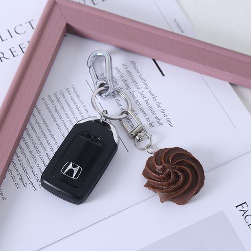 New simulation 1:1 cookie key chain wallet pendant decoration girl heart interesting mobile phone pendant wholesale