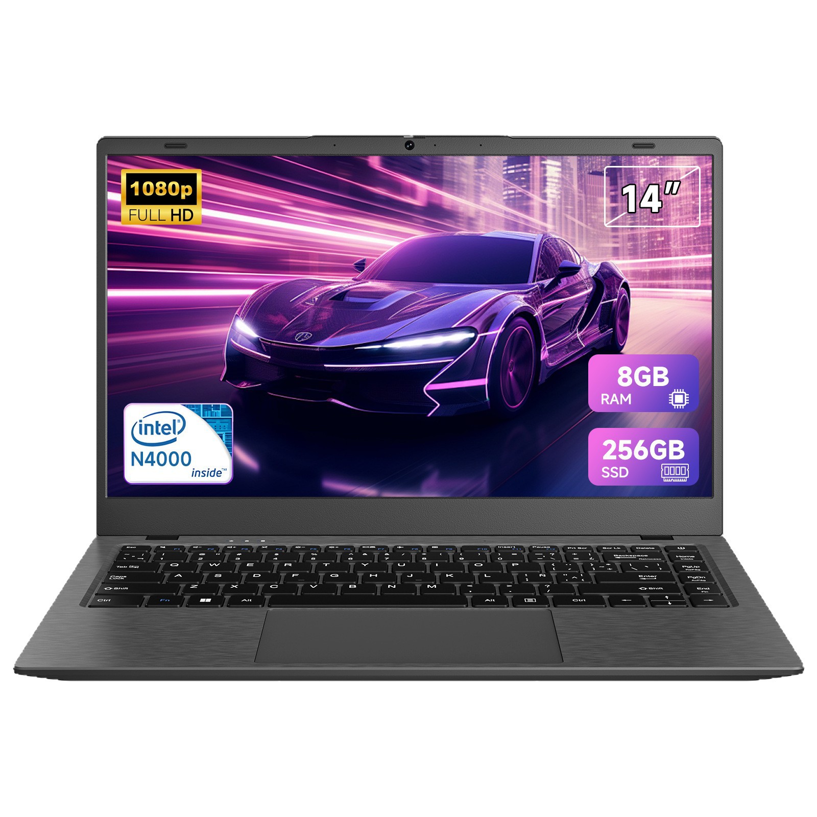 Nuevas computadoras portátiles transfronterizas N4000 de 14 pulgadas portátiles de oficina de negocios portátiles ligeros