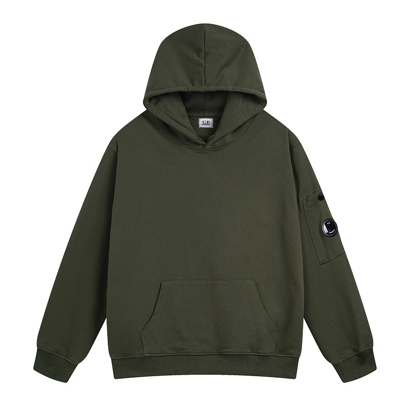 Marca de moda de comercio exterior transfronterizo Otoño e Invierno nueva pareja de hombres y mujeres de lente redonda cremallera con capucha suéter superior al por mayor