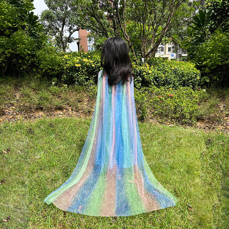 Las niñas de verano delgada protección solar Frozen princesa Elsa capa con capucha nueva salida del bebé de cumpleaños capa