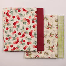 欧版卡通水果印花布料全棉床品面料婴幼儿抱被睡袋罩衣汗蒸服布料