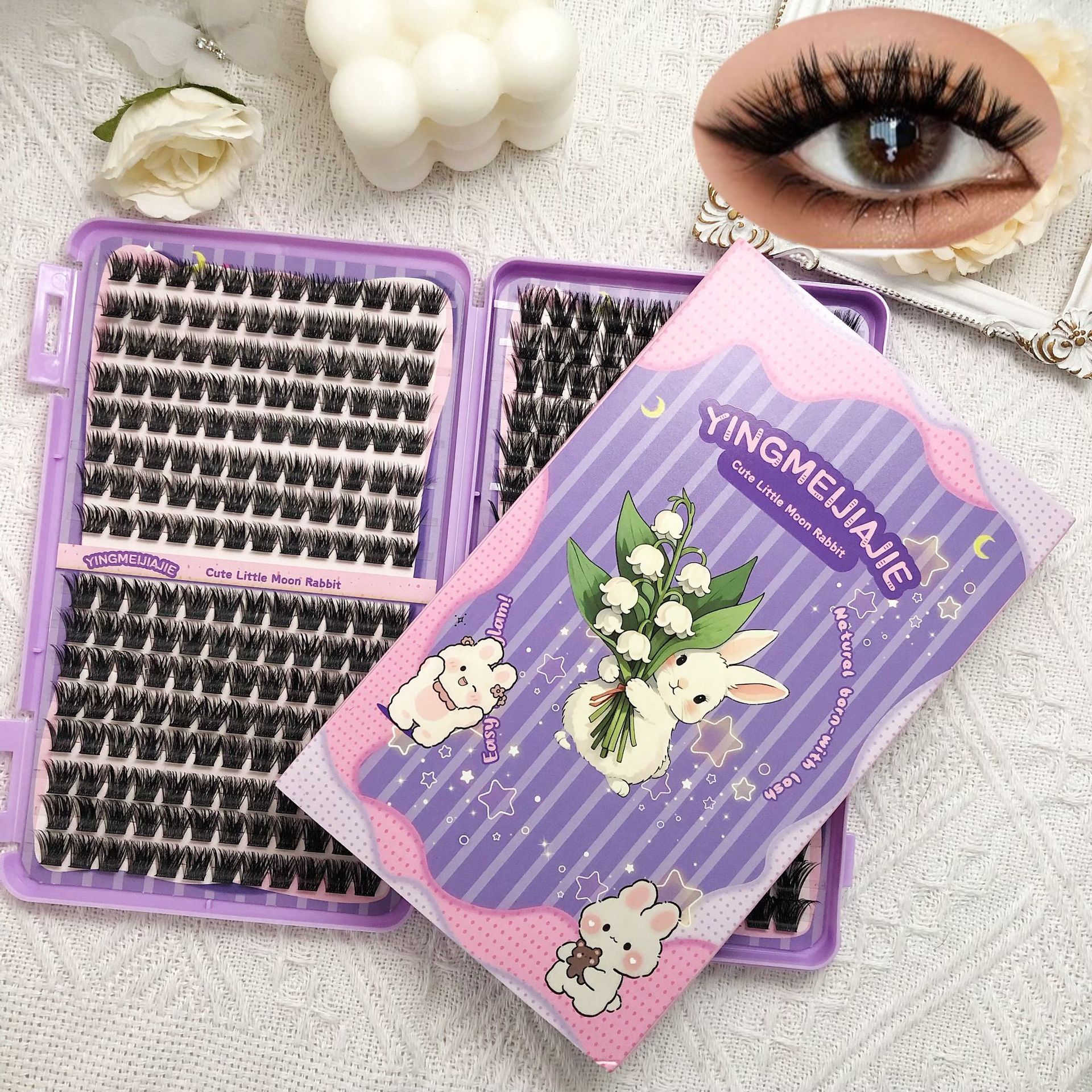 32 row of dense DlY lashes YF075