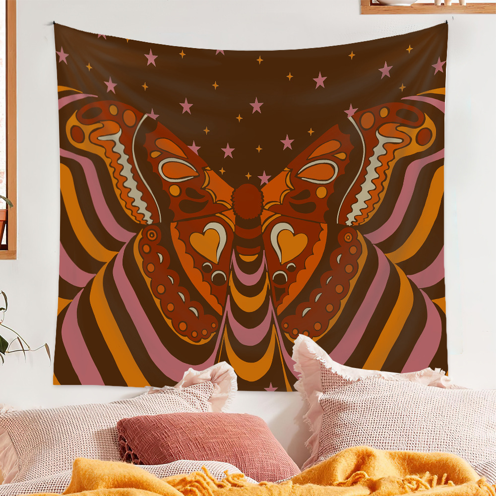 Psychedelic Butterfly Tarot Card Pattern Room Decoration Tapestry Wholesale Nihaojewelry display picture 7