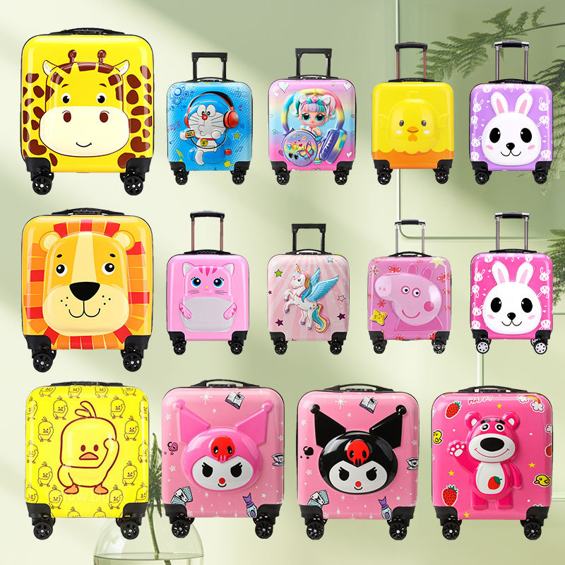 Cross-border new children's trolley case leisure travel suitcase universal wheel password lock children's luggage gift box