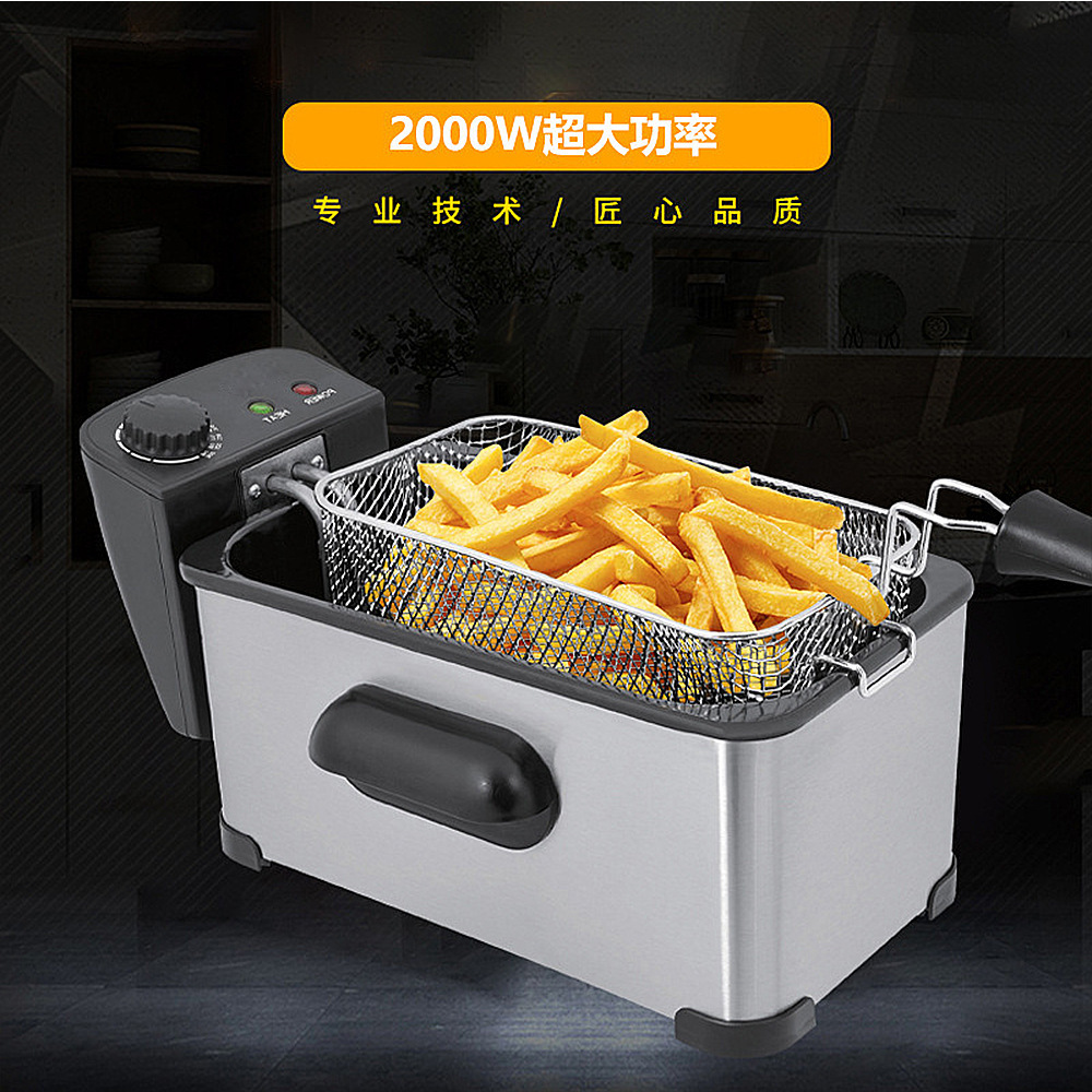 프라이어 가정용 상업용 3.5L 전기 프라이어 전기 프라이어 전기 프라이어 프라이드 스트링 프라이어 주방 프라이팬 조리기구 바구니