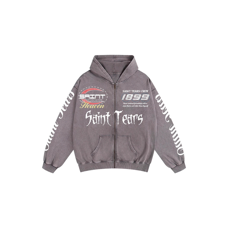 Cross-Border Trendy Brand Saint Michael Full-Print Hip-Hop Digital 3D Printed High Street Loose Hoodie Zipper Sweatshirt Jacket Cross-Border Trendy Brand Saint Michael Full-Print Hip-Hop Digital 3D Printed High Street Loose Hoodie Zipper Sweatshirt Jacket
