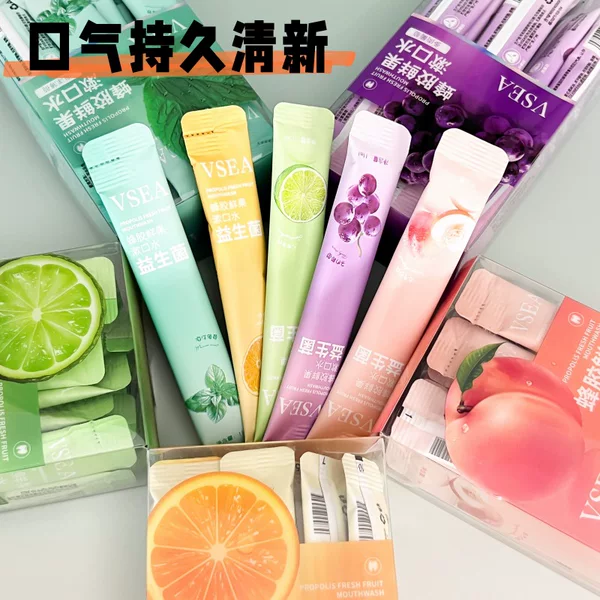 Portable Disposable Probiotic Mouthwash, Bad Breath Removal, Fresh Breath, Odor Removal, Long-Lasting Independent Packaging