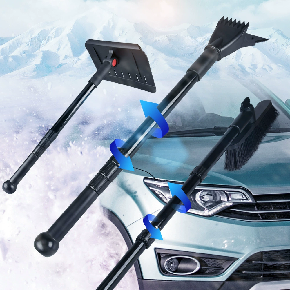 Автомобиль снег Лопата Многофункциональный автомобиль противообледенительной уборки снега алюминиевого сплава снег щетка Выдвижная лопата для снега автомобильные принадлежности