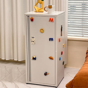 Simple Modern Iron Storage Nordic Home Living Room Storage Cabinet Small Apartment Kitchen Sideboard Iron Single Door Cabinet