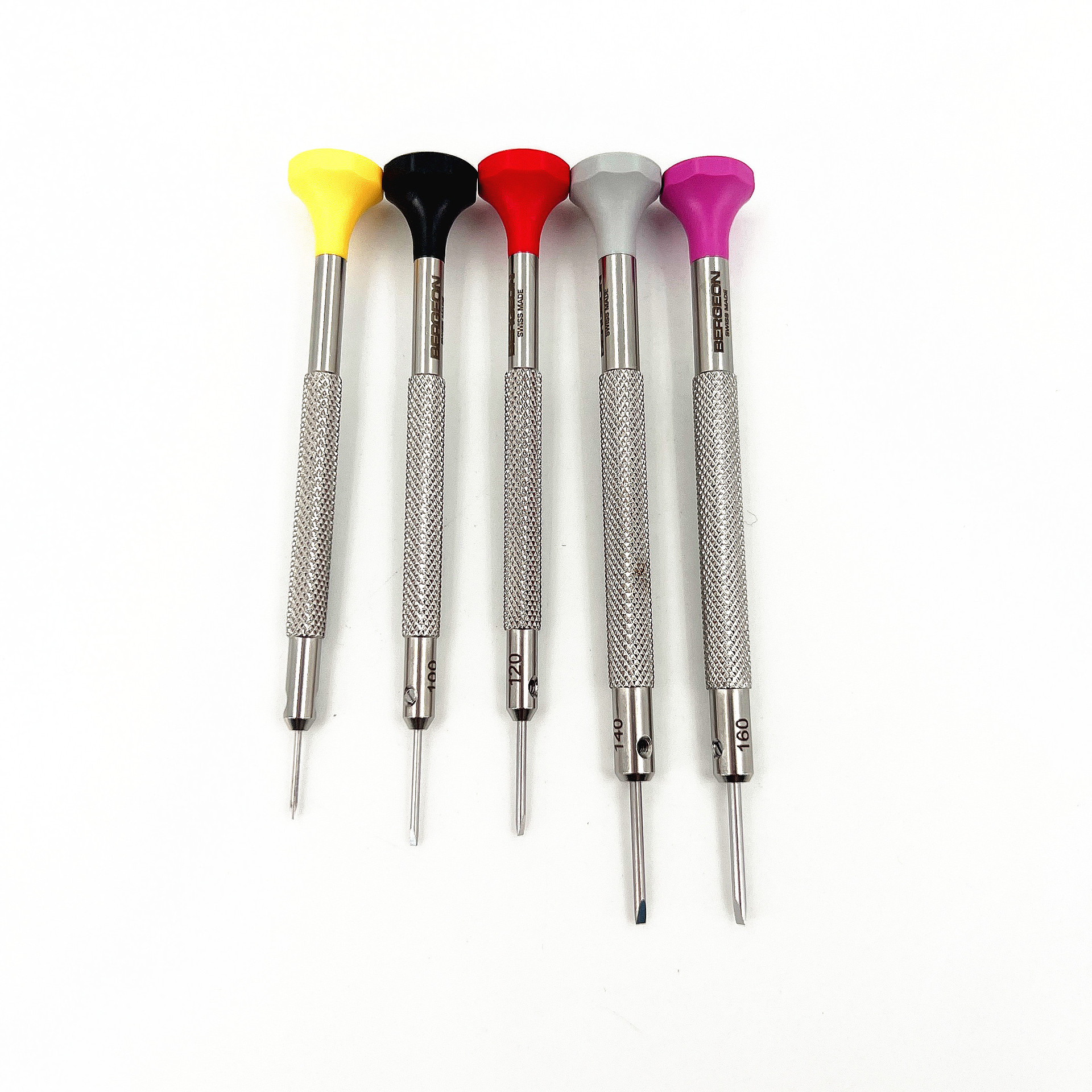 瑞士原装博格BERGEON 30081-P05 一字螺丝刀 5支套装 螺丝批 起子