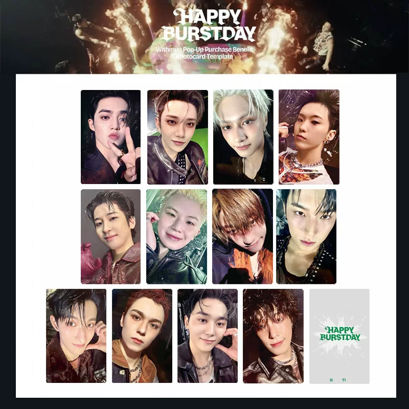 ST «HAPPY BURSTDAY» вспышка полная карточка, открытка, специальная карточка, коллекционная карточка Цюй Минхао